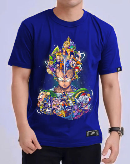 DRAGON BALL Z "VEGETA" ROUND NECK REGULAR FIT ANIME PREMIUM DESIGN