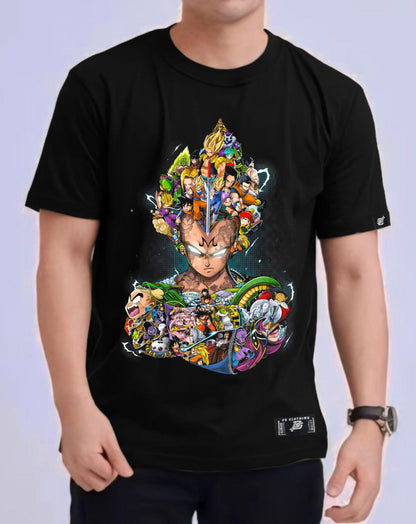 DRAGON BALL Z "VEGETA" ROUND NECK REGULAR FIT ANIME PREMIUM DESIGN