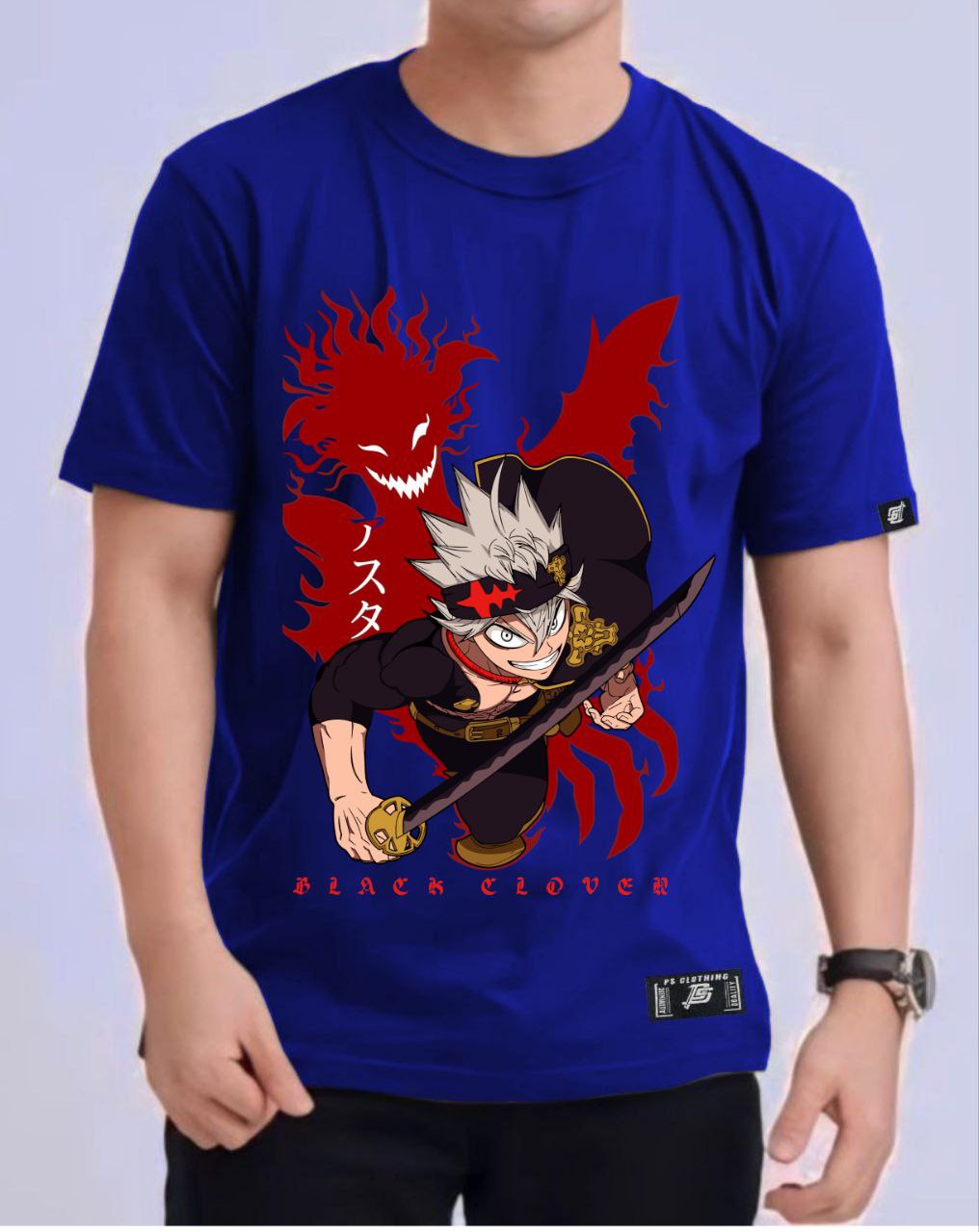 BLACK CLOVER "ASTA X LIEBE" ROUND NECK REGULAR FIT ANIME PREMIUM DESIGN