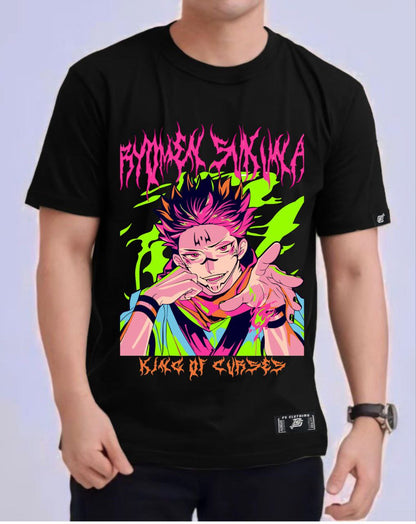 JUJUTSU KAISEN "RYOMEN SUKUNA" VERSION 3 ROUND NECK REGULAR FIT ANIME PREMIUM DESIGN