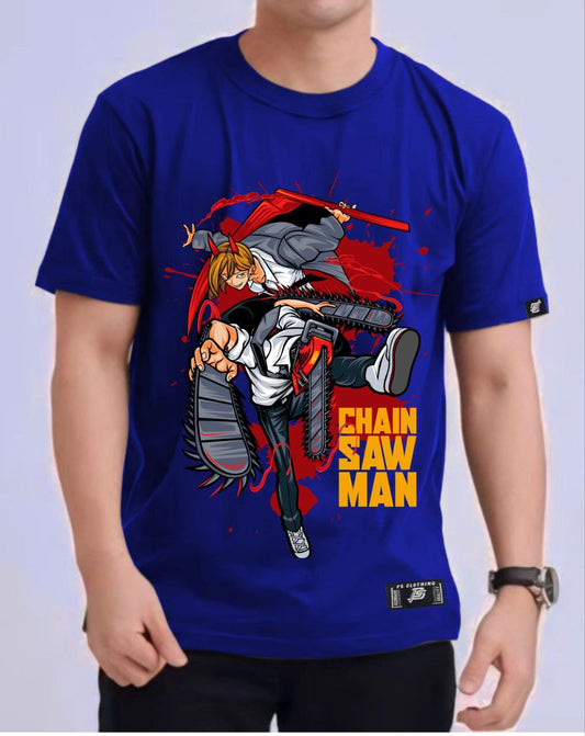 CHAINSAW MAN "POWER X DENJI" ROUND NECK REGULAR FIT ANIME PREMIUM DESIGN