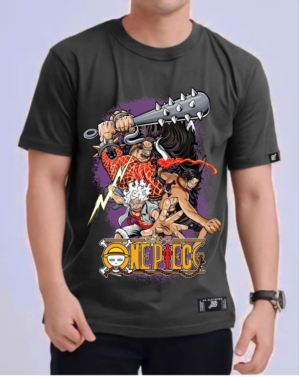 ONE PIECE "KAIDO X LUFFY" VERSION 3 ROUND NECK REGULAR FIT ANIME PREMIUM DESIGN