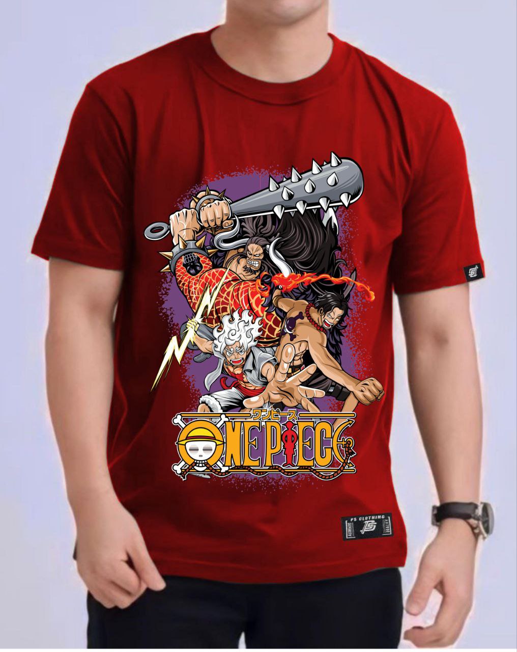 ONE PIECE "KAIDO X LUFFY" VERSION 3 ROUND NECK REGULAR FIT ANIME PREMIUM DESIGN