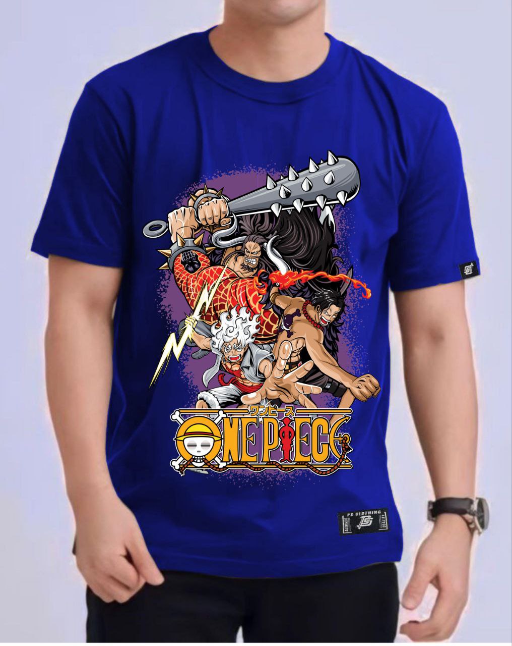 ONE PIECE "KAIDO X LUFFY" VERSION 3 ROUND NECK REGULAR FIT ANIME PREMIUM DESIGN