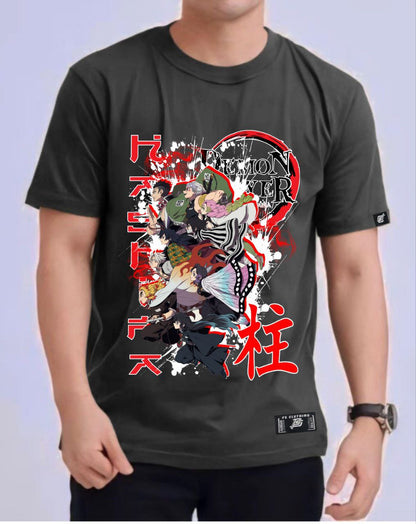 DEMON SLAYER "HASHIRA" ROUND NECK REGULAR FIT ANIME PREMIUM DESIGN