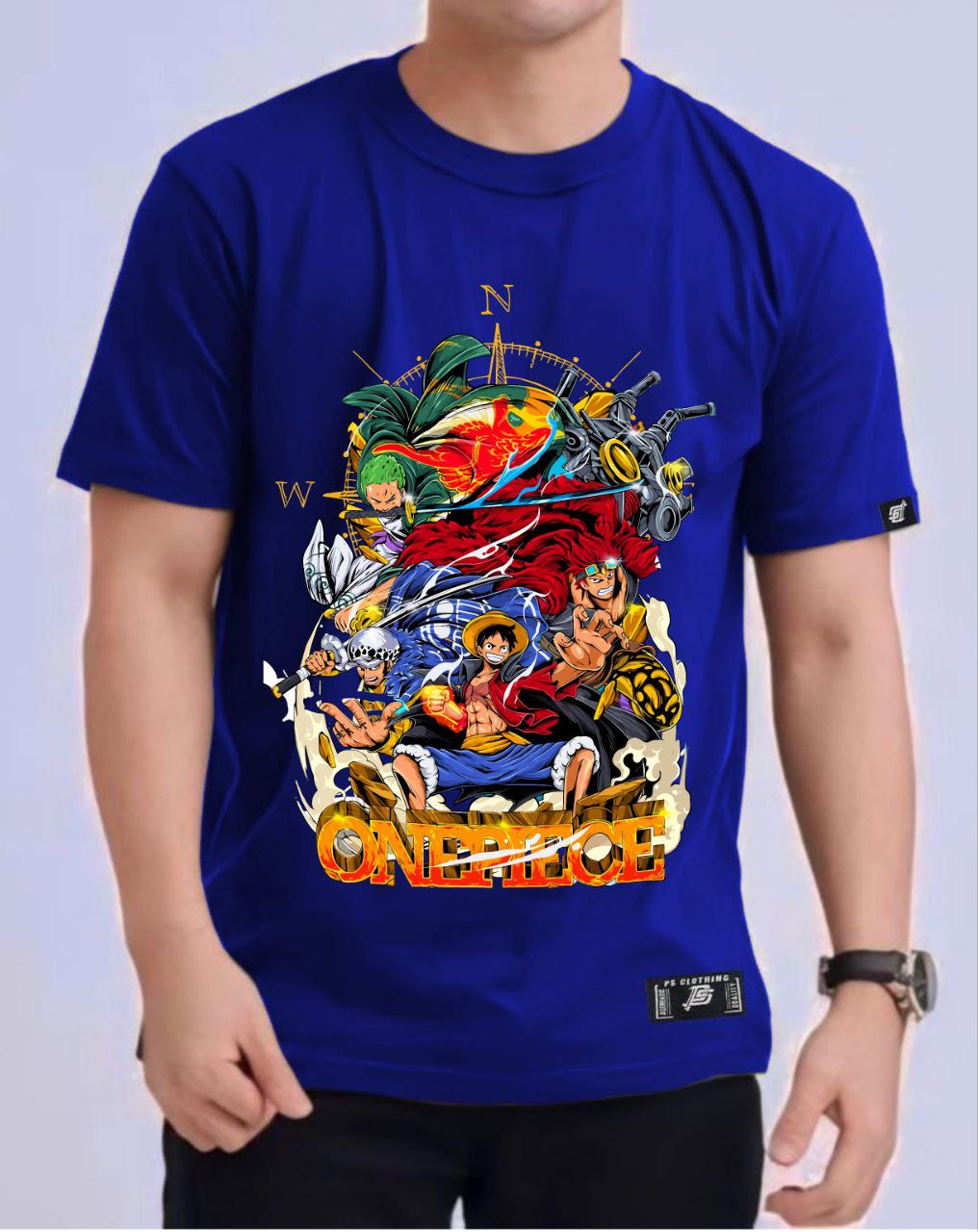 ONE PIECE "WORST GENERATION" ROUND NECK REGULAR FIT ANIME PREMIUM DESIGN