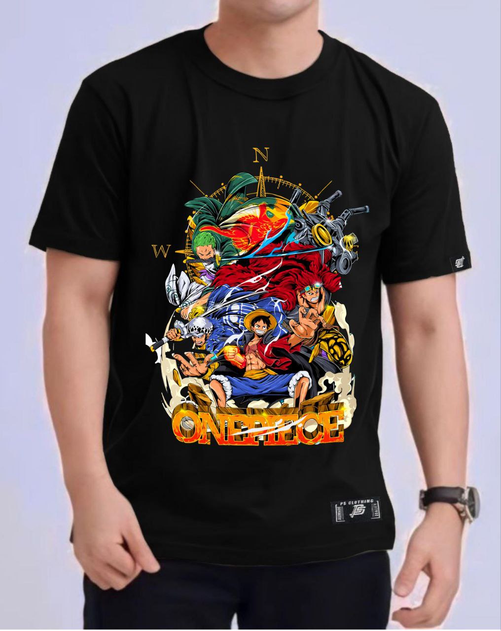 ONE PIECE "WORST GENERATION" ROUND NECK REGULAR FIT ANIME PREMIUM DESIGN