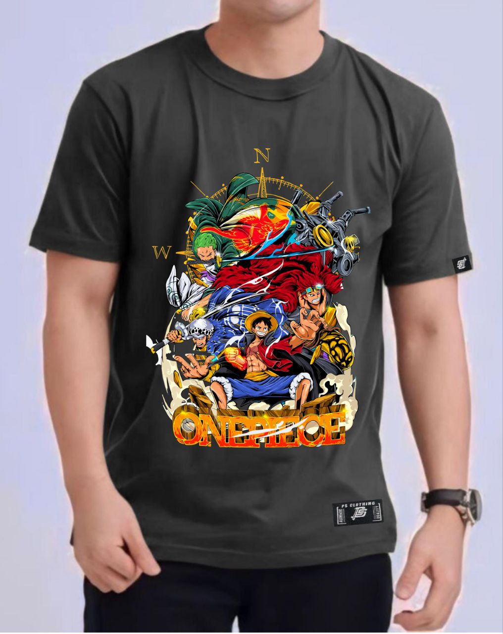 ONE PIECE "WORST GENERATION" ROUND NECK REGULAR FIT ANIME PREMIUM DESIGN