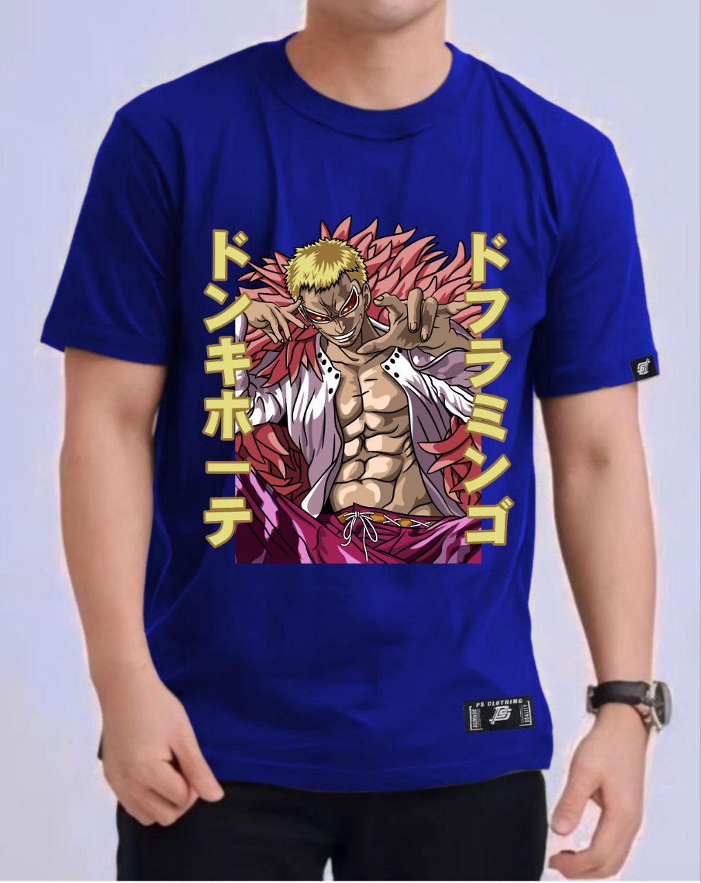 ONE PIECE WARLOR OF THE SEA "DONFLAMINGO" VERSION 2  ROUND NECK REGULAR FIT ANIME PREMIUM DESIGN