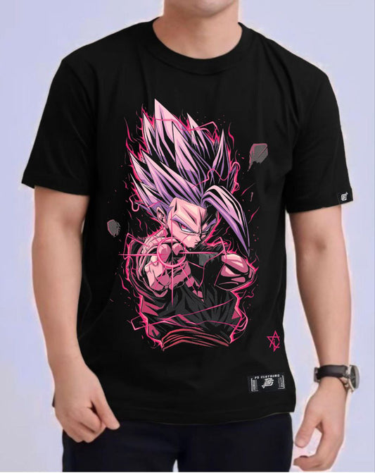 DRAGON BALL Z SON GOHAN "SUPER SAIYAN 2" ROUND NECK REGULAR FIT ANIME PREMIUM DESIGN