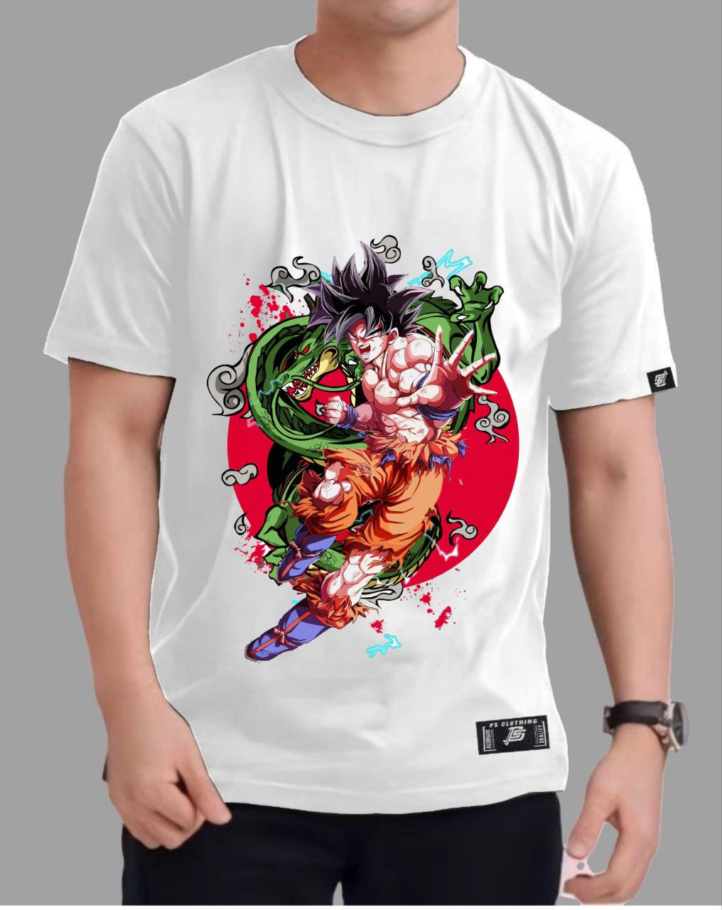 DRAGON BALL Z "SON GOKU" ROUND NECK REGULAR FIT ANIME PREMIUM DESIGN