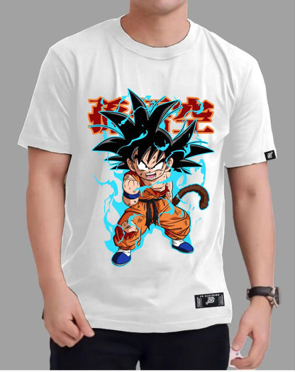 DRAGON BALL Z "KID SON GOKU" ROUND NECK REGULAR FIT ANIME PREMIUM DESIGN