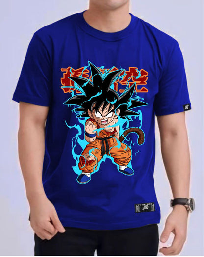 DRAGON BALL Z "KID SON GOKU" ROUND NECK REGULAR FIT ANIME PREMIUM DESIGN