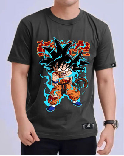 DRAGON BALL Z "KID SON GOKU" ROUND NECK REGULAR FIT ANIME PREMIUM DESIGN