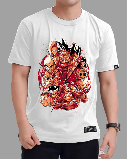 DRAGON BALL Z "TEAM 7" ROUND NECK REGULAR FIT ANIME PREMIUM DESIGN