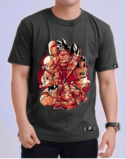 DRAGON BALL Z "TEAM 7" ROUND NECK REGULAR FIT ANIME PREMIUM DESIGN