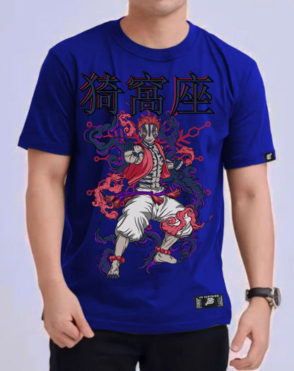 DEMON SLAYER "AKAZA" VERSION 2 ROUND NECK REGULAR FIT ANIME PREMIUM DESIGN