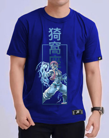 DEMON SLAYER "AKAZA" ROUND NECK REGULAR FIT ANIME PREMIUM DESIGN