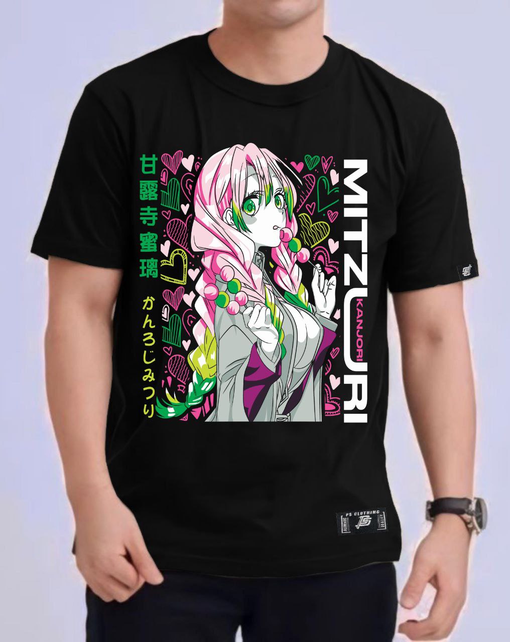 DEMON SLAYER "MITZURI KANJORI" VERSION 3 ROUND NECK REGULAR FIT ANIME PREMIUM DESIGN