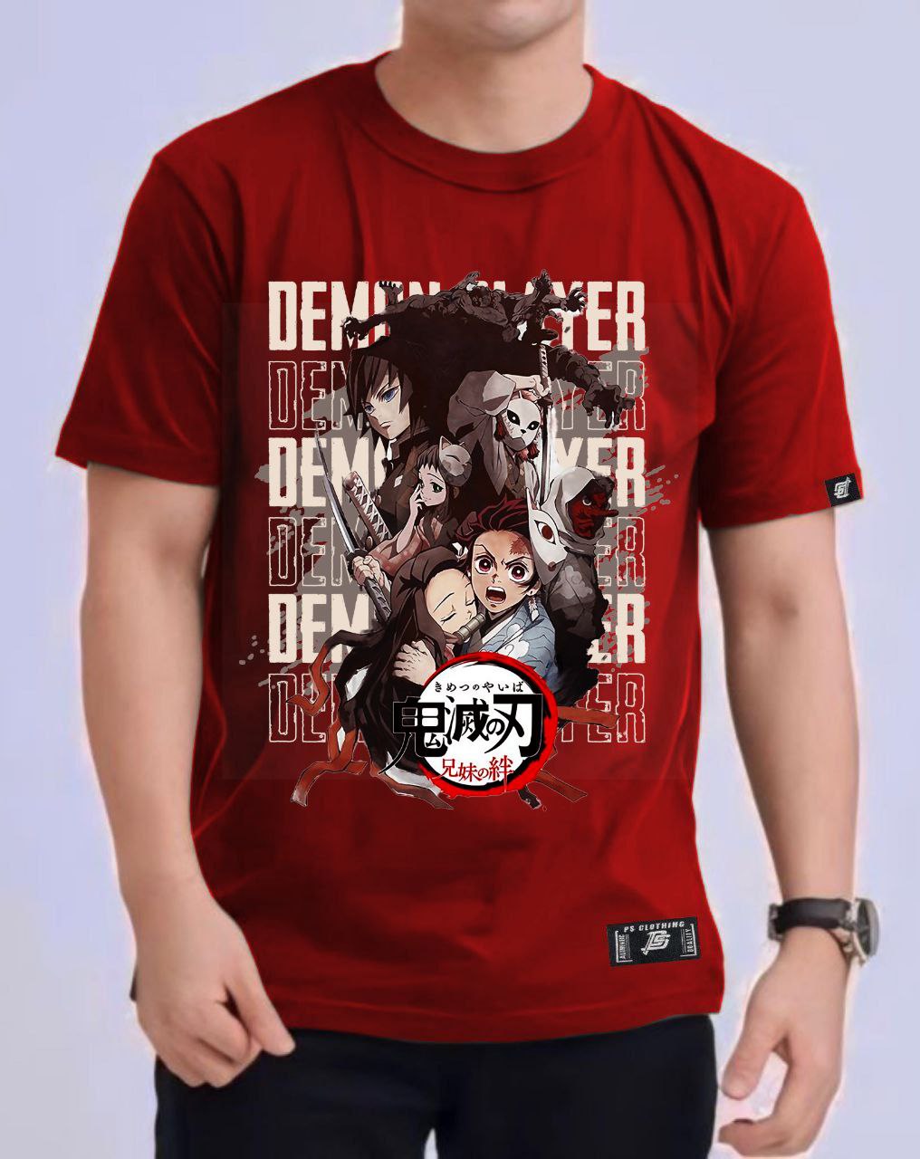 DEMON SLAYER "SEASON 1" ROUND NECK REGULAR FIT ANIME PREMIUM DESIGN