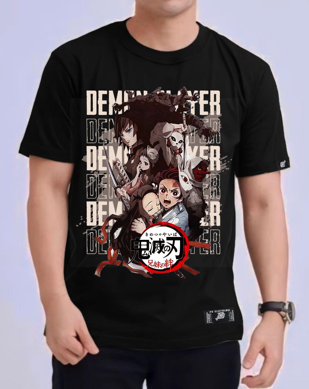 DEMON SLAYER "SEASON 1" ROUND NECK REGULAR FIT ANIME PREMIUM DESIGN