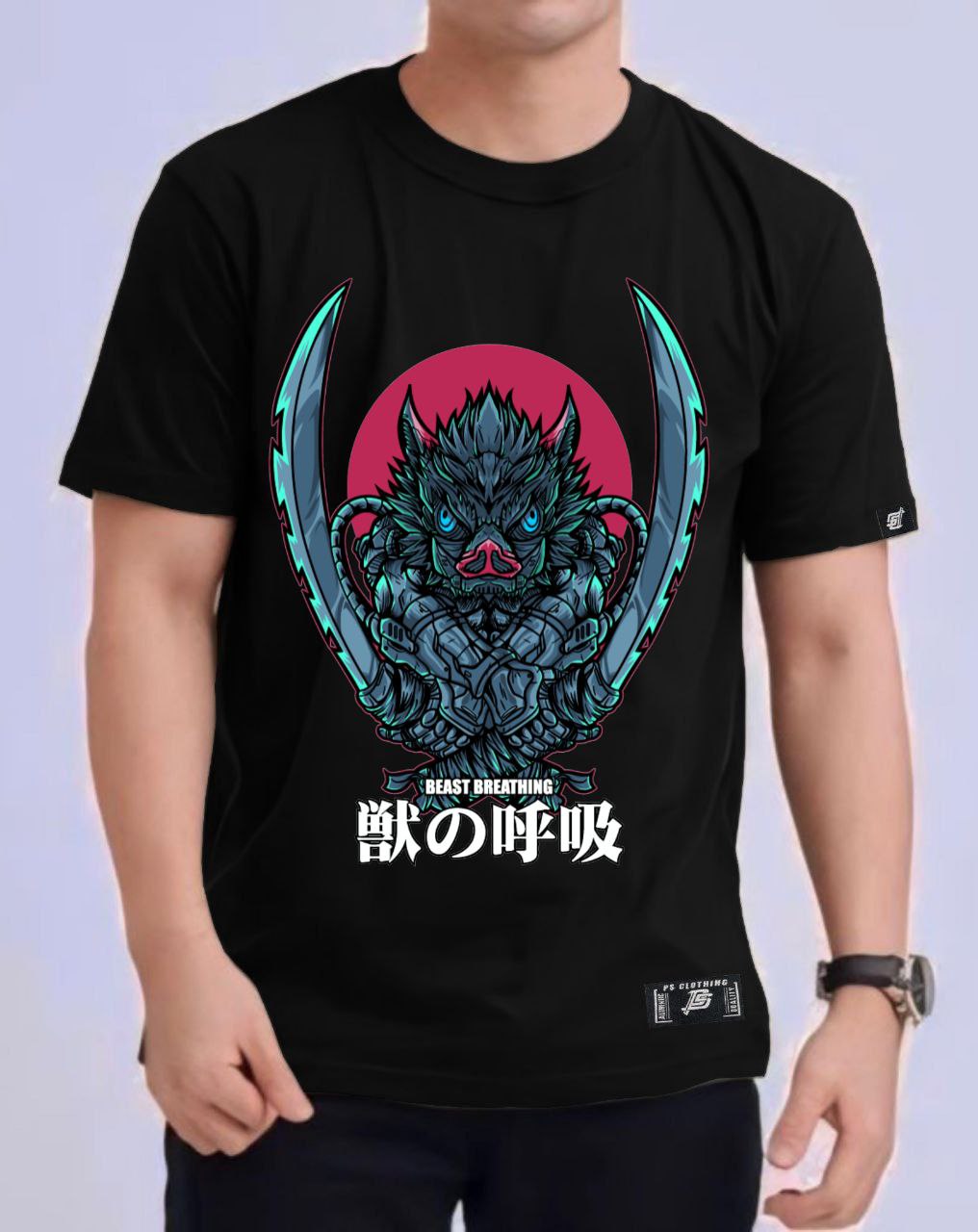 DEMON SLAYER "INOSUKE"  ROUND NECK REGULAR FIT ANIME PREMIUM DESIGN