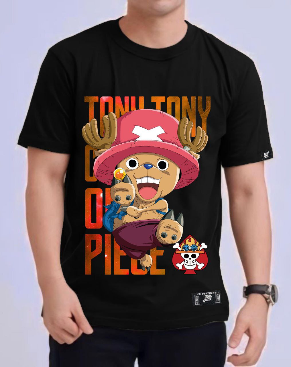 ONE PIECE  TONY TONY CHOPPER ROUND NECK REGULAR FIT ANIME PREMIUM DESIGN