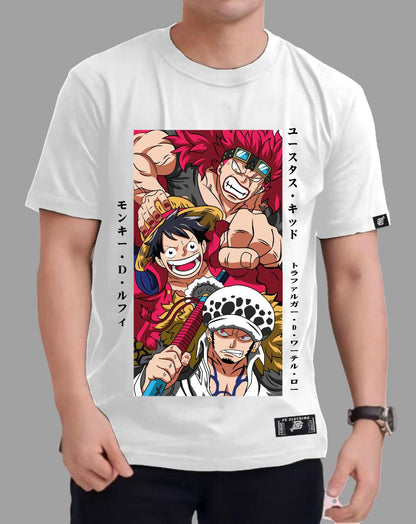 ONE PIECE  "SUPERNOVAS" ROUND NECK REGULAR FIT ANIME PREMIUM DESIGN