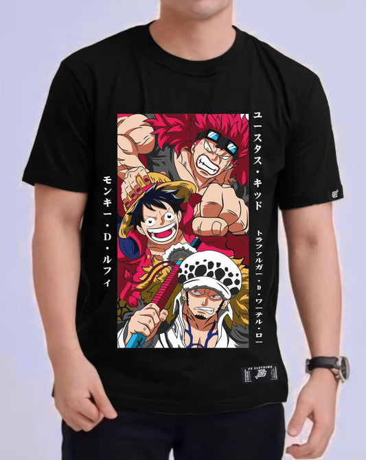 ONE PIECE  "SUPERNOVAS" ROUND NECK REGULAR FIT ANIME PREMIUM DESIGN