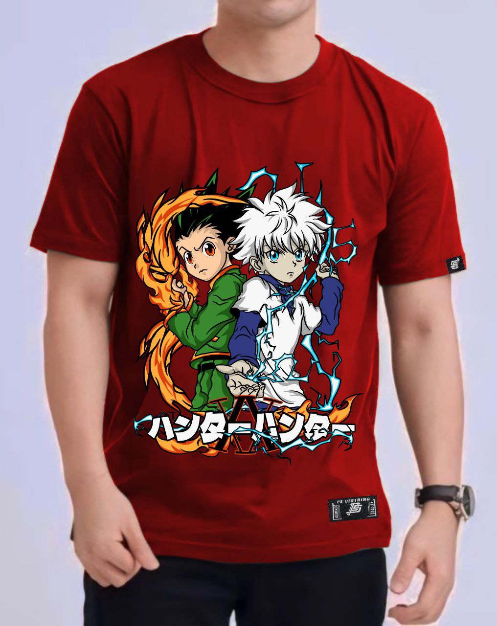 HUNTER X HUNTER "GON AND KILLUA" ROUND NECK REGULAR FIT ANIME PREMIUM DESIGN