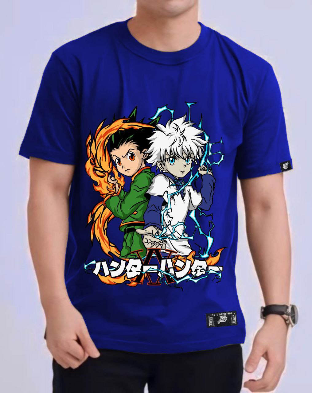 HUNTER X HUNTER "GON AND KILLUA" ROUND NECK REGULAR FIT ANIME PREMIUM DESIGN