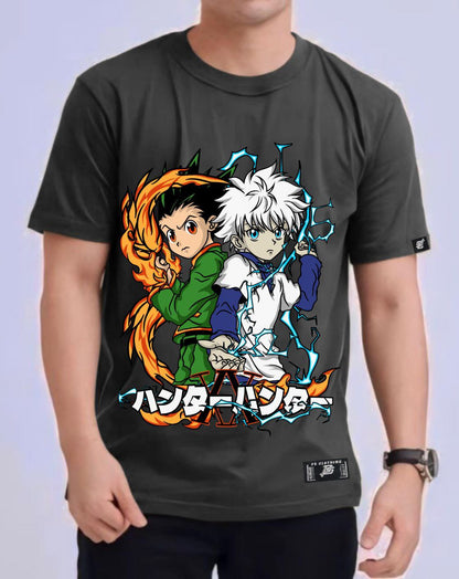 HUNTER X HUNTER "GON AND KILLUA" ROUND NECK REGULAR FIT ANIME PREMIUM DESIGN