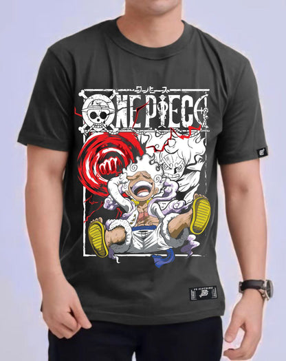 ONE PIECE LUFFY GEAR 5TH "KID" ROUND NECK REGULAR FIT ANIME PREMIUM DESIGN