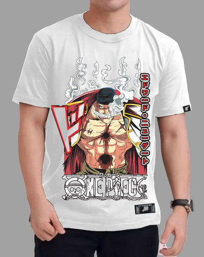 ONE PIECE WHITEBEARD "MARINEFORD ARC" ROUND NECK REGULAR FIT ANIME PREMIUM DESIGN