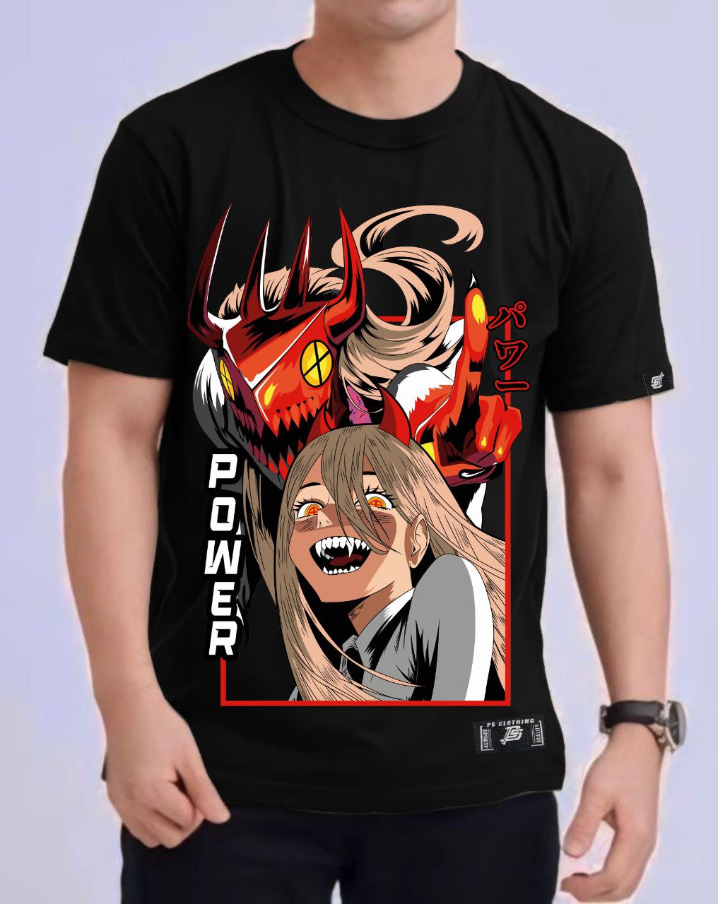 CHAINSAW MAN "POWER" ROUND NECK REGULAR FIT ANIME PREMIUM DESIGN