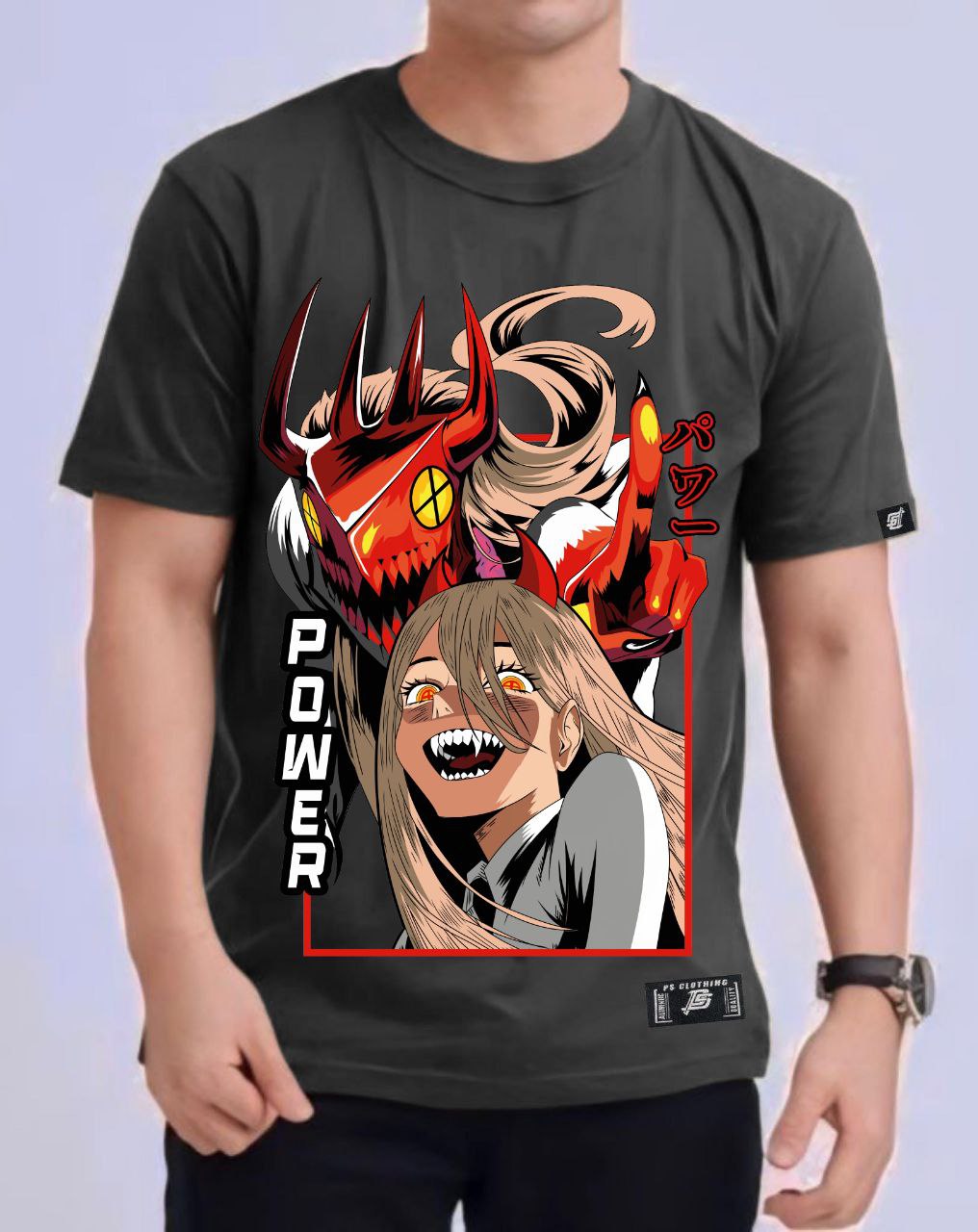 CHAINSAW MAN "POWER" ROUND NECK REGULAR FIT ANIME PREMIUM DESIGN