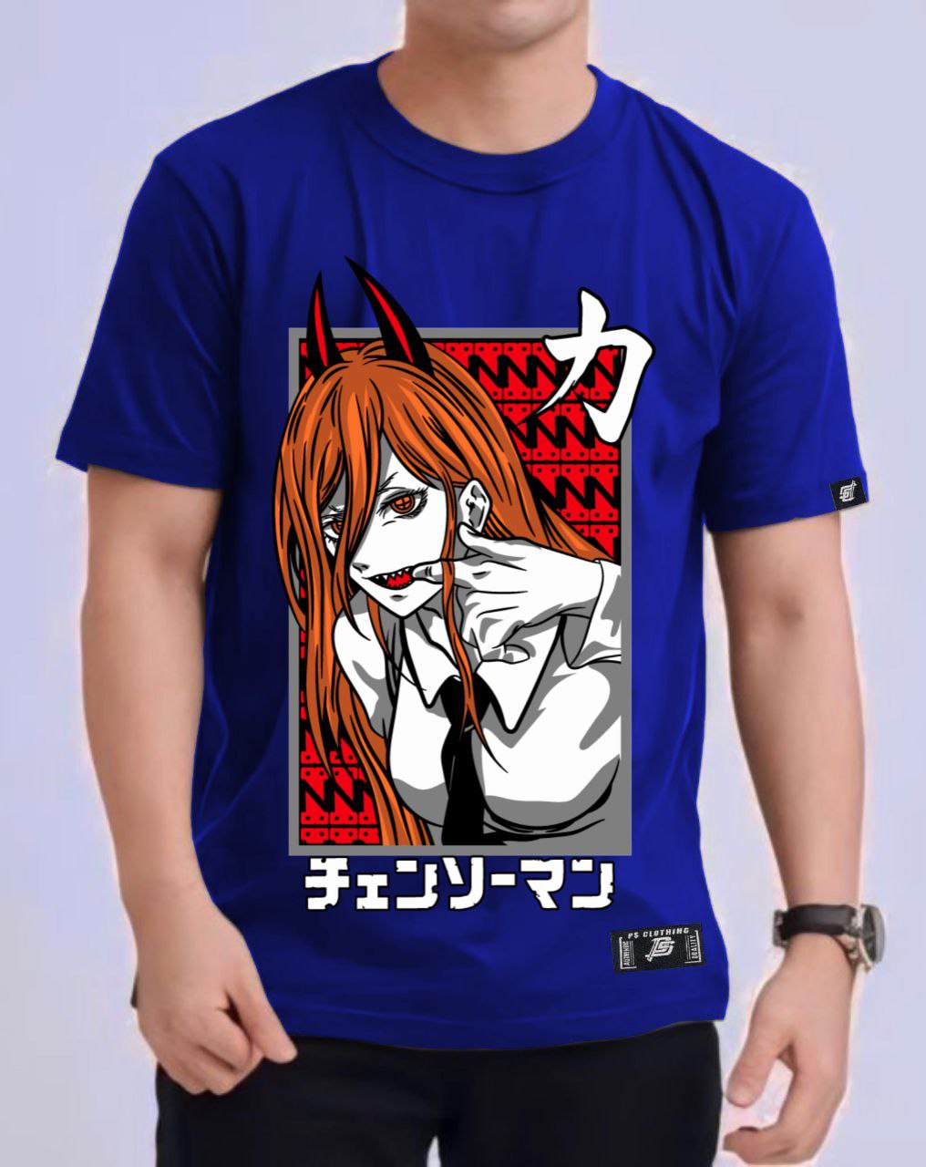 CHAINSAW MAN "POWER" VERSION 2 ROUND NECK REGULAR FIT ANIME PREMIUM DESIGN