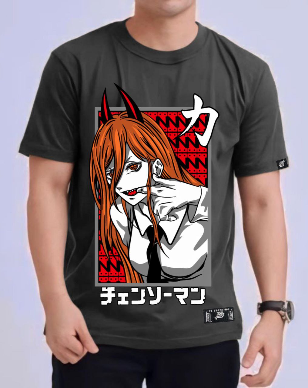 CHAINSAW MAN "POWER" VERSION 2 ROUND NECK REGULAR FIT ANIME PREMIUM DESIGN