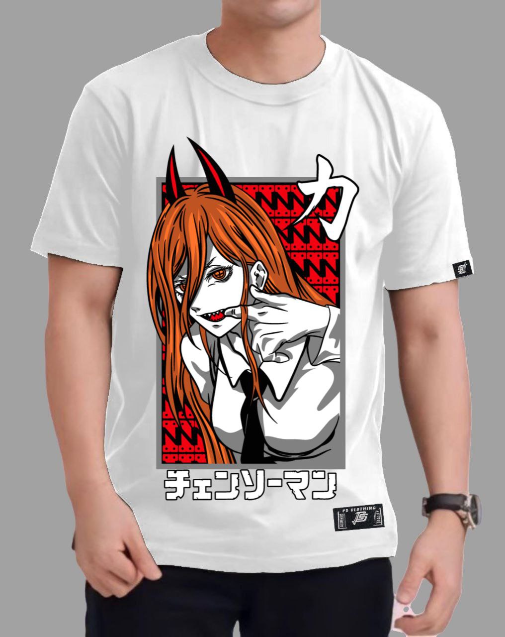 CHAINSAW MAN "POWER" VERSION 2 ROUND NECK REGULAR FIT ANIME PREMIUM DESIGN