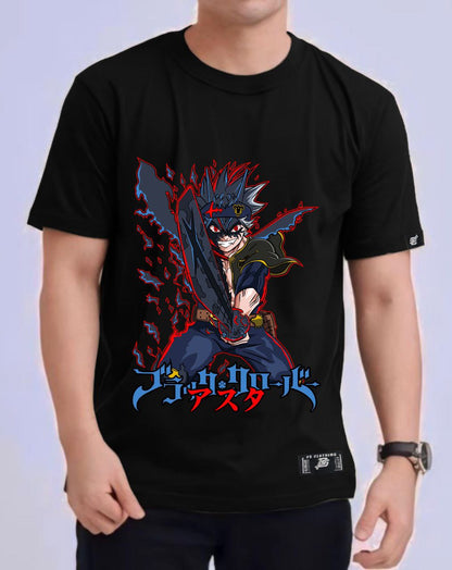 BLACK CLOVER "ASTA" VERSION 2 ROUND NECK REGULAR FIT ANIME PREMIUM DESIGN