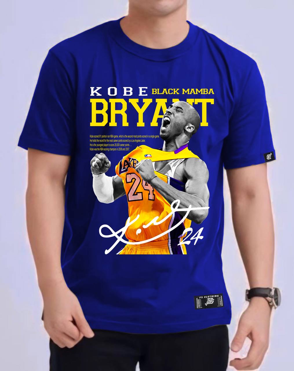 NBA KOBE BRYANT "SHOUT" ROUND NECK REGULAR FIT PREMIUM DESIGN