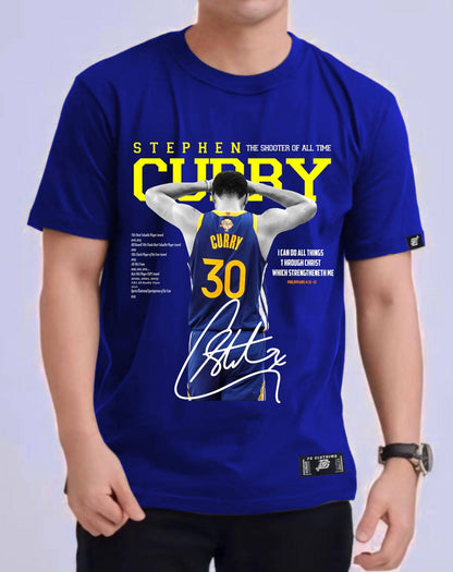 NBA STEPH CURRY BACK 'SHOOTER OF ALL TIME" ROUND NECK REGULAR FIT