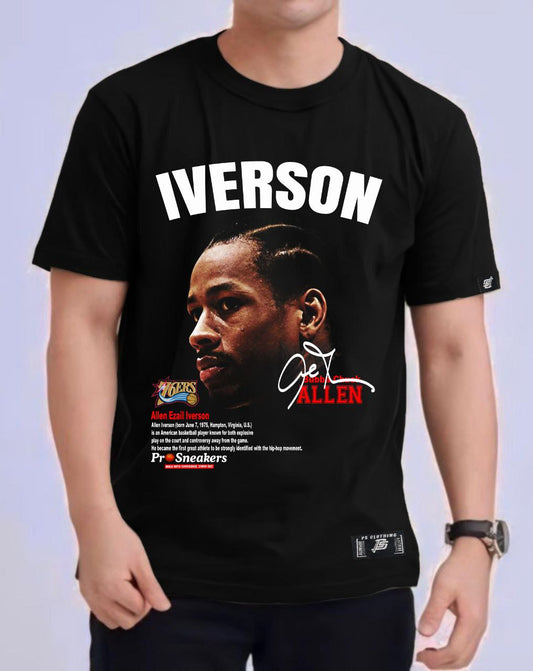 NBA HEADS "ALLEN IVERSON" ROUND NECK REGULAR FIT PREMIUM DESIGN