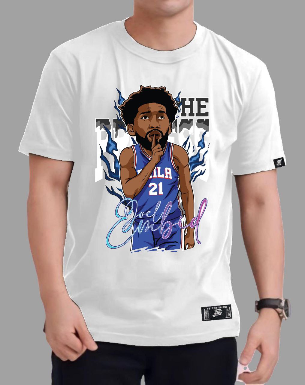 NBA ANIME "JOEL EMBID" ROUND NECK REGULAR FIT PREMIUM DESIGN