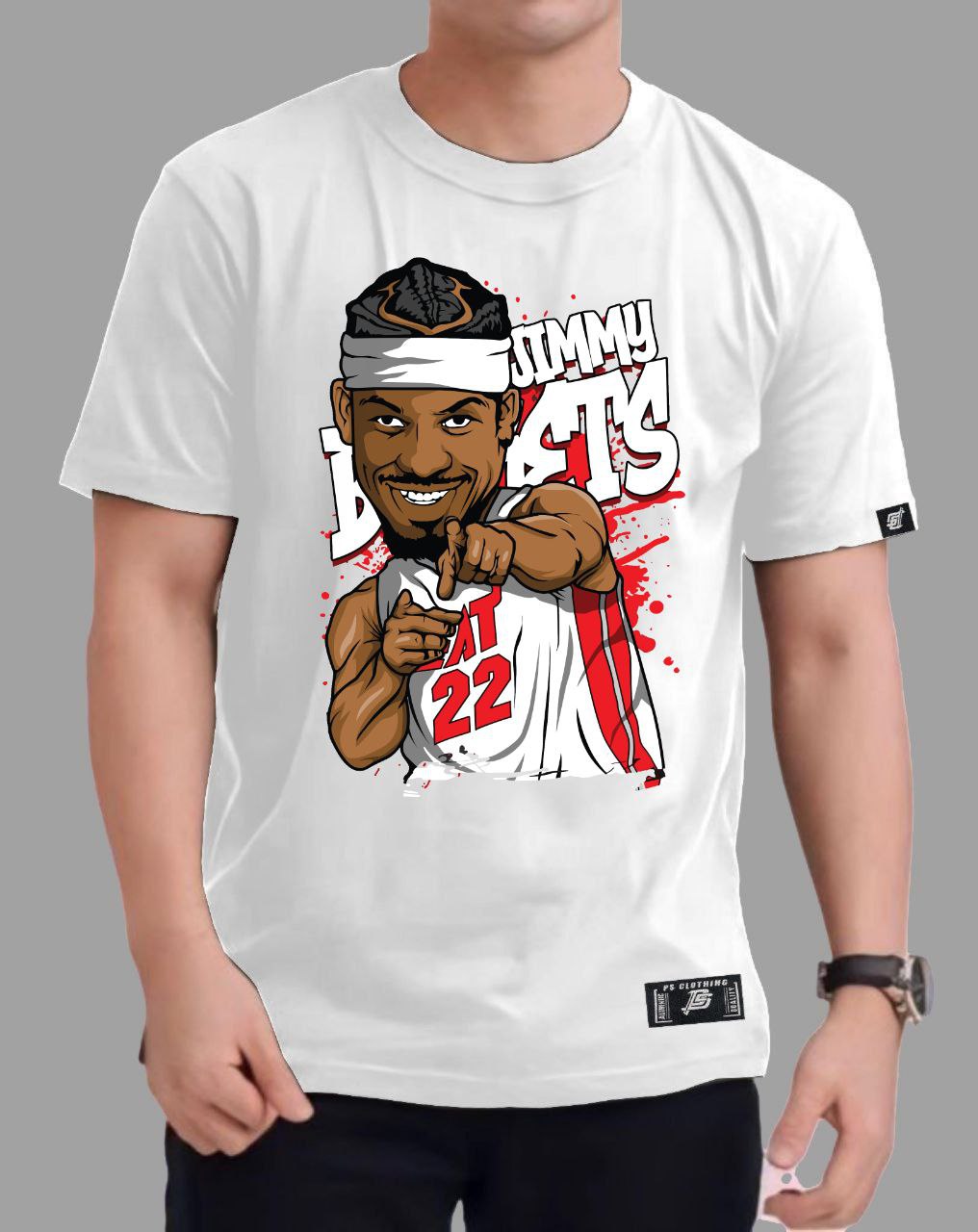 NBA ANIME "JIMMY BUTLER" ROUND NECK REGULAR FIT PREMIUM DESIGN