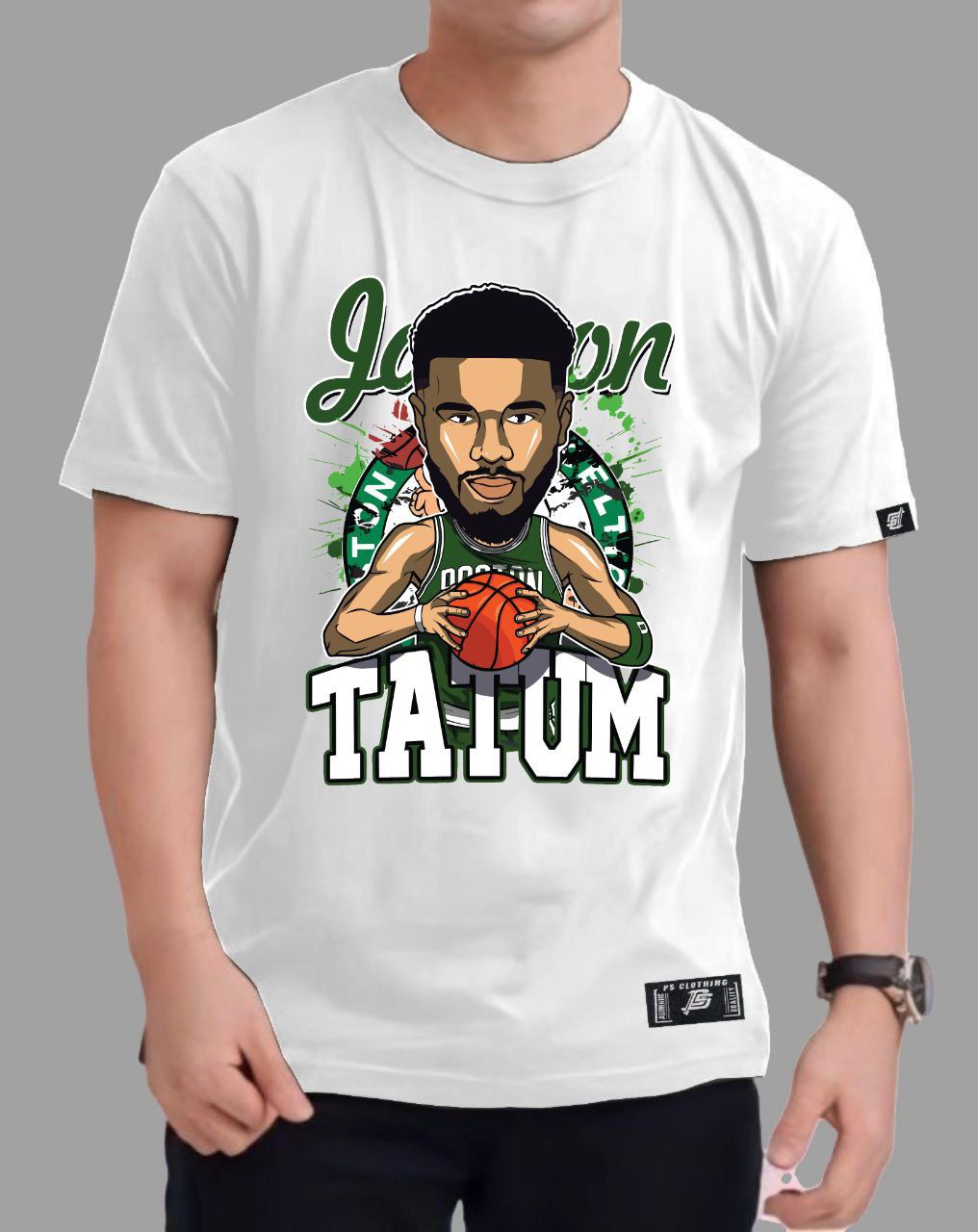 NBA ANIME "JASON TATUM" ROUND NECK REGULAR FIT PREMIUM DESIGN