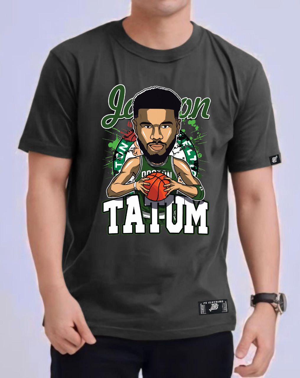 NBA ANIME "JASON TATUM" ROUND NECK REGULAR FIT PREMIUM DESIGN