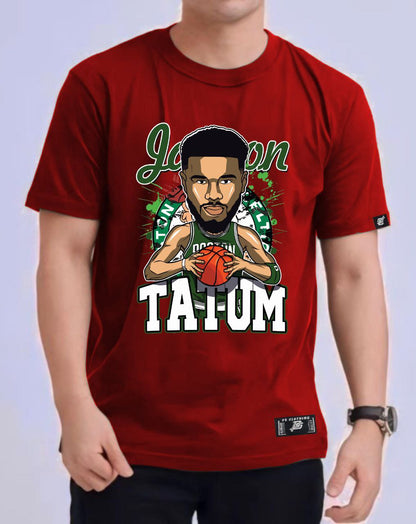 NBA ANIME "JASON TATUM" ROUND NECK REGULAR FIT PREMIUM DESIGN