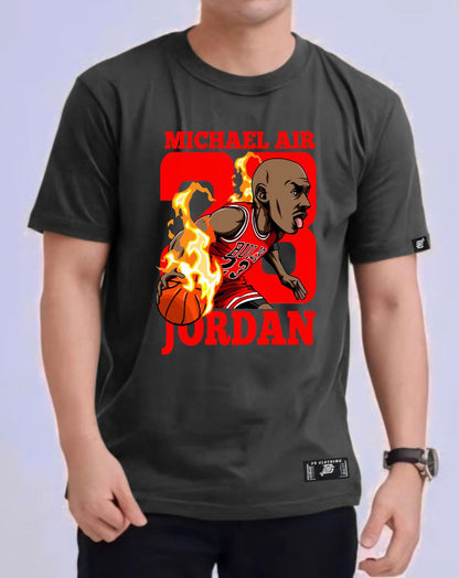 NBA ANIME MICHAEL JORDAN "23" ROUND NECK REGULAR FIT PREMIUM DESIGN