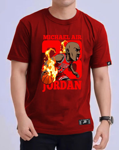 NBA ANIME MICHAEL JORDAN "23" ROUND NECK REGULAR FIT PREMIUM DESIGN